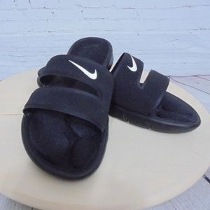 Nike Ultra Comfort Slides Black Slippers Sz 10